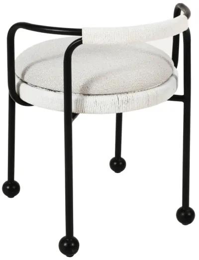 Pansy Cream Outdoor Dining Chair