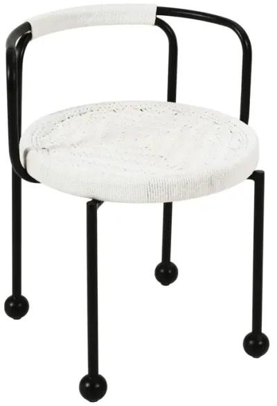 Pansy Cream Outdoor Dining Chair