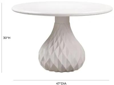 Tulum Ivory Concrete Dining Table