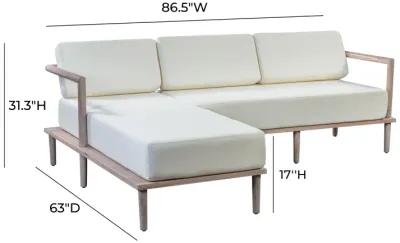 Emerson Cream Outdoor Sectional - LAF