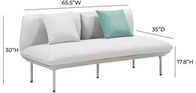 Katti Light Grey Outdoor Loveseat