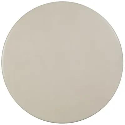 Fern Beige Textured Faux Plaster Concrete Indoor / Outdoor Round Dining Table