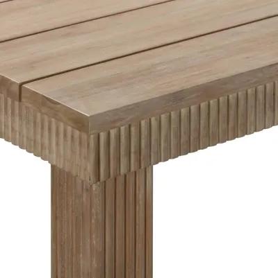 Cassie Natural 75 Inch Rectangular Outdoor Dining Table