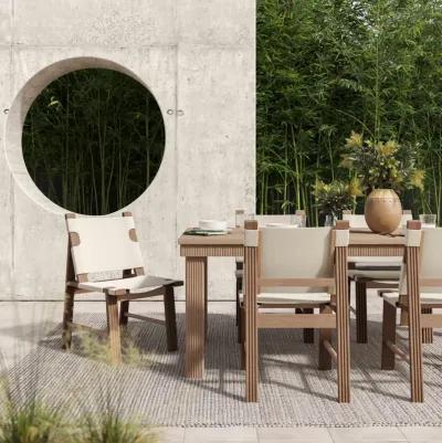 Cassie Natural 108 Inch Rectangular Outdoor Dining Table