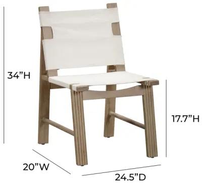 Cassie Cream Outdoor Dining Chair - Set of 2