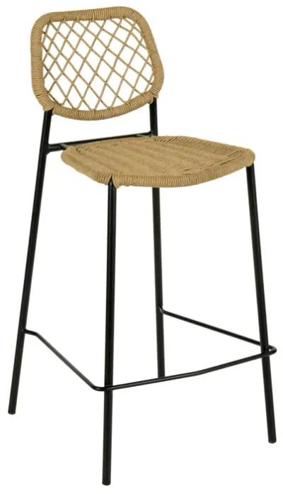 Lucy Natural Dyed Cord Outdoor Counter Stool