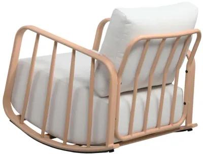 Violette Terracotta and Cream Outdoor Rocking Chair