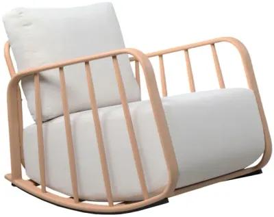 Violette Terracotta and Cream Outdoor Rocking Chair