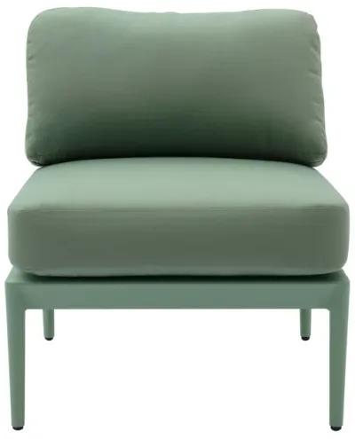 Kapri Moss Green Modular Outdoor Armless Chair