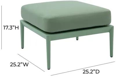 Kapri Moss Green Outdoor Ottoman