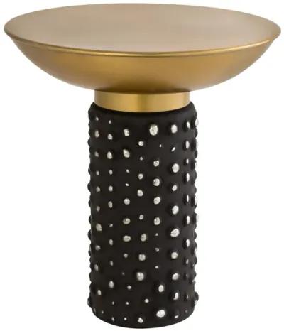 Blaze Glass/Brass Side Table