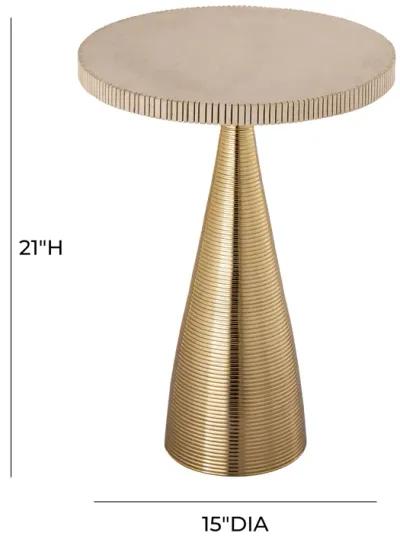 Celeste Ribbed Side Table