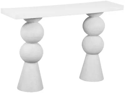 Lupita White Console Table