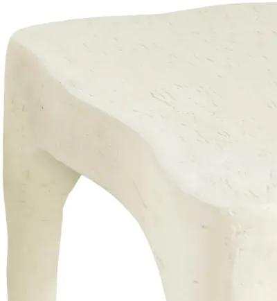 Skully Cream Textured Side Table