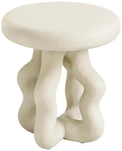 Maddie Cream Textured Side Table