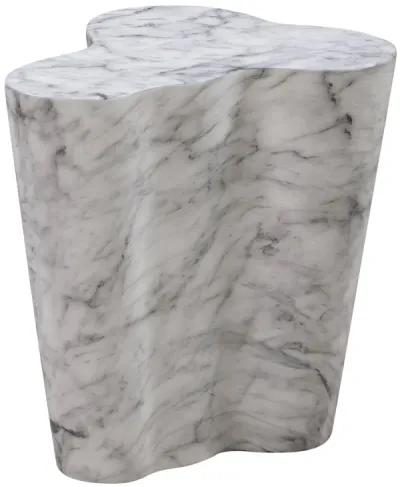 Slab Marble Short Side Table