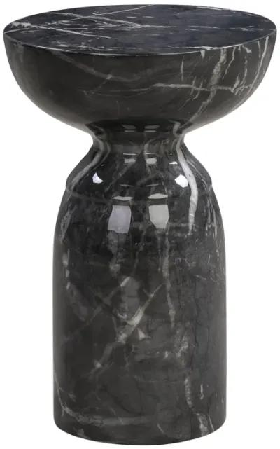 Rue Black Marble Side Table