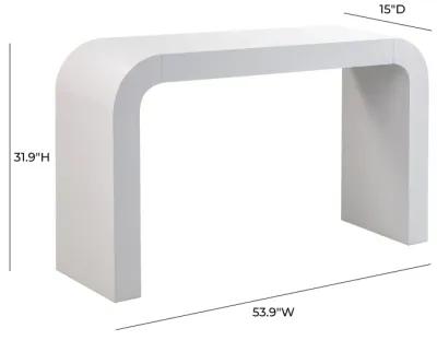 Hump White Console Table