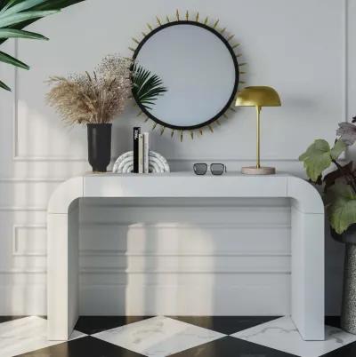 Hump White Console Table