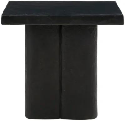 Kayla Black Concrete Side Table