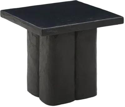 Kayla Black Concrete Side Table