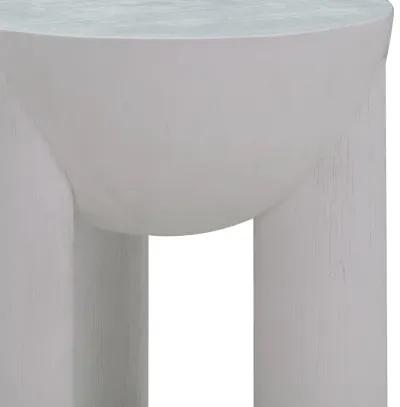 Morse White Wooden Accent Table