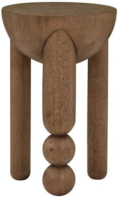 Morse Cognac Wooden Accent Table