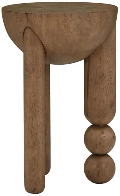 Morse Cognac Wooden Accent Table