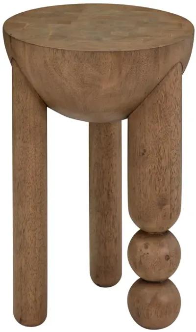 Morse Cognac Wooden Accent Table