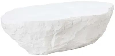 Crag White Concrete Coffee Table