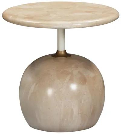 Mire Rose Faux Marble Side Table