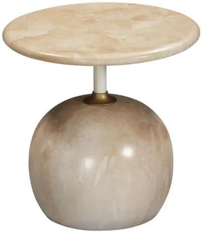 Mire Rose Faux Marble Side Table