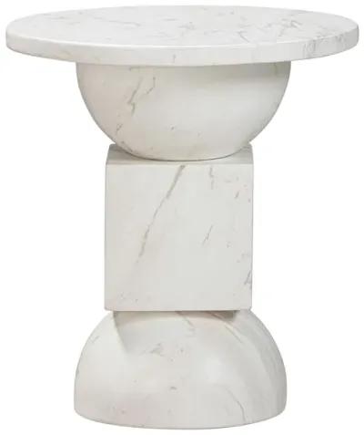 Chip Marble Print Indoor / Outdoor Side Table