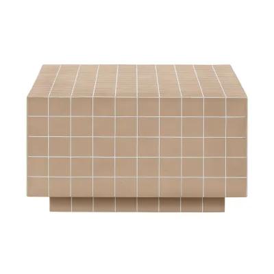 Mixie Taupe Tile Indoor / Outdoor Coffee Table