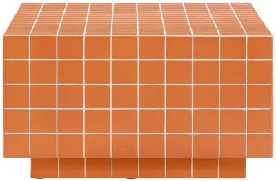 Mixie Brick Orange Tile Indoor / Outdoor Coffee Table