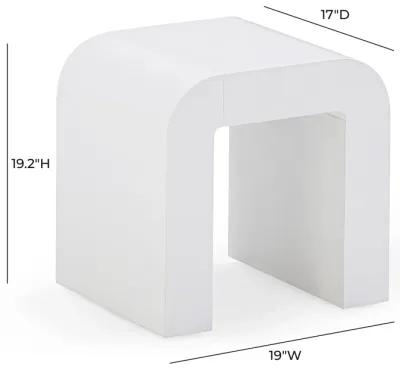 Hump White Side Table