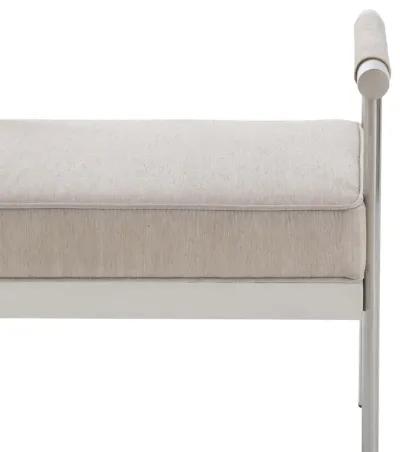 Diva Cream Velvet Bench