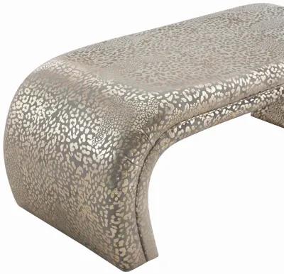 Kenya Gilded Leopard Bench