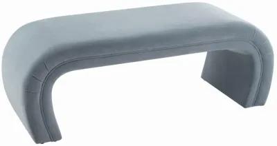 Kenya Sea Blue Velvet Bench