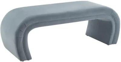 Kenya Sea Blue Velvet Bench