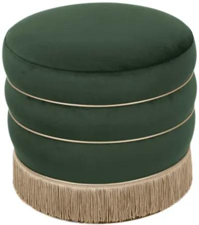 Lakka Green Velvet Ottoman