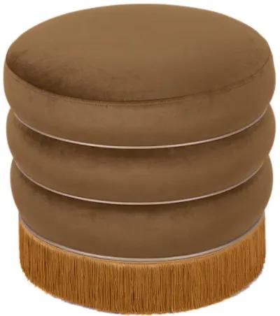 Lakka Chocolate Velvet Ottoman