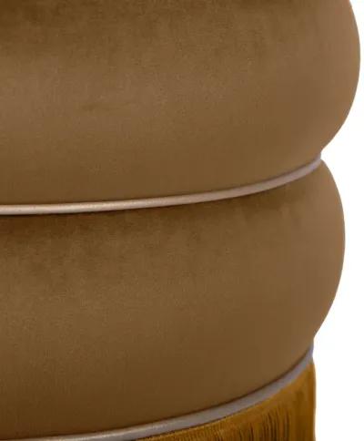 Lakka Chocolate Velvet Ottoman