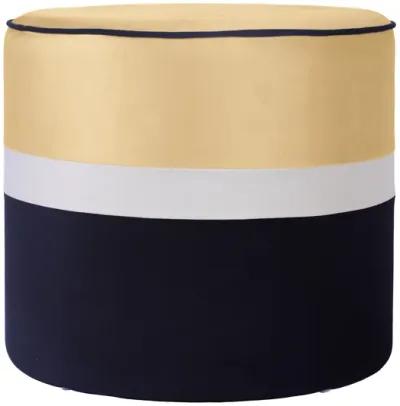 Klondike Champagne & Black Velvet Ottoman