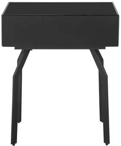 Santana Black Glass Side Table