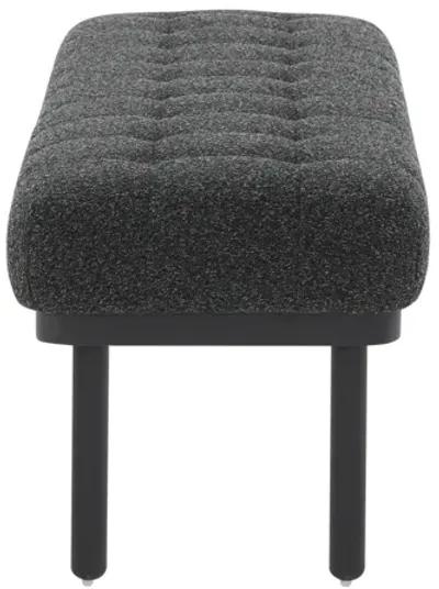 Olivia Black Boucle Bench