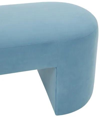 Elena Light Blue Velvet Bench