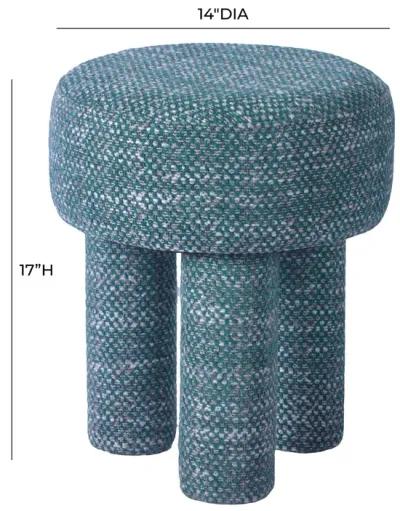 Claire Teal Knubby Stool