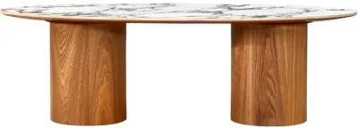 Tamara Marble Ceramic Oval Coffee Table