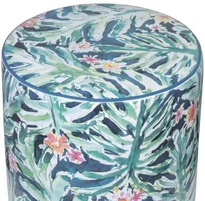 Taurus Ceramic Stool in Garden Print